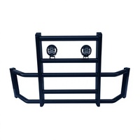 Protection de pare-chocs avant robuste avec grille carrée anti-cerfs, compatible avec plusieurs modèles de camions lourds