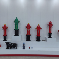 Hydrant extérieur à sec DN100 DN150 avec corps lisse et vanne de raccordement pour équipement de lutte contre l'incendie