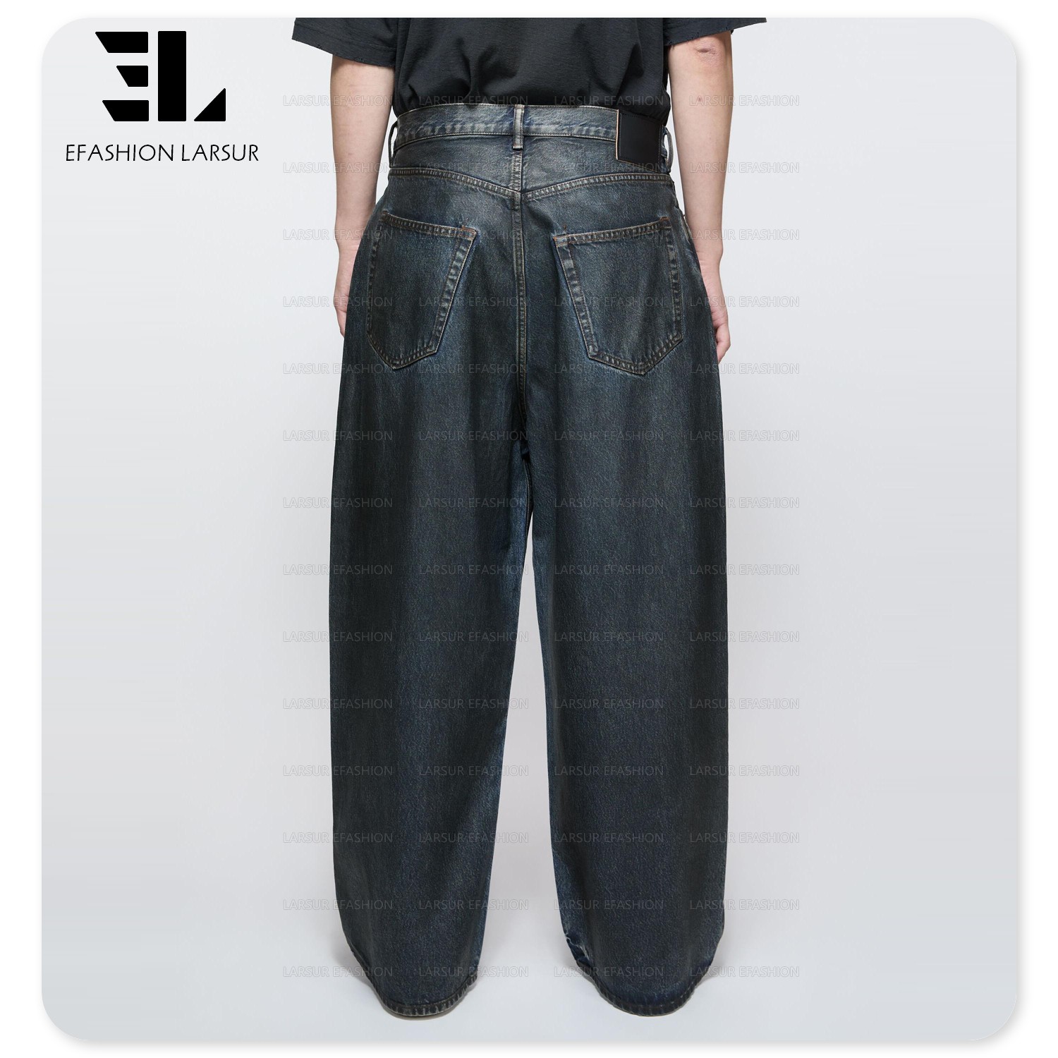 パンツ VIH20A loose fit oil coating denim パンツ VIH20A loose fit oil coating denim LOOSE FIT OIL