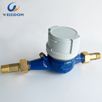 Compteur d'eau multi-jets Weizidom DN15 en laiton, protection IP68, filetage mâle, pour usage commercial
