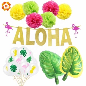 Decoración <span class=keywords><strong>de</strong></span> fiesta hawaiana flamenco piña tortuga hoja globo arco Luo fiesta <span class=keywords><strong>playa</strong></span> verano Tropical cumpleaños decoración - Product Image 3