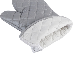 Mitaines de <span class=keywords><strong>four</strong></span> professionnelles antidérapantes, classiques, Extra longues, personnalisées, en coton, couleur argent, <span class=keywords><strong>gants</strong></span> de cuisine pour barbecue - Product Image 5