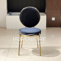 Hôtel chaisse mariage chaises de luxe moderne en acier inoxydable chaise en or