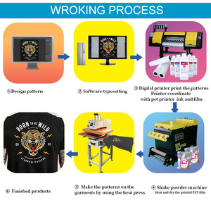 Dukung Layanan Purna Jual Lokal <span class=keywords><strong>Printer</strong></span> DTF Digital A1 dengan Mesin Cetak Stiker Pakaian Kaos DIY XP600 60cm - Product Image 5