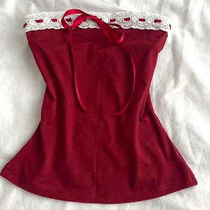 Corbata elegante de talla grande para mujer con pajarita Tops Y2K Suit Breastplain Color sólido Slim Sexy Camiseta de poliéster - Product Image 6