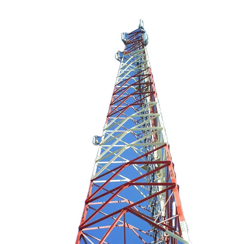 Torre de comunicación telescópica motorizada, mástil de comunicación telescópica de 3 patas, 6m