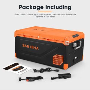 מקרר מקפיא לרכב 95 ליטר 75 ליטר, שני אזורי טמפרטורה, שליטה דרך אפליקציה, מדחס LG, 12V 24V 240V עם תאורת LED לקמפינג, טיולים ומשאיות - Product Image 6