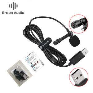נייד מיני קליפ על omni-directional סטריאו USB Lavalier מיקרופון מיקרופון עבור מחשב מחשב מצלמה מיקרופון ירוק אודיו wired - Product Image 3