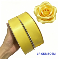 Ruban en satin double face de qualité supérieure de 1,5 pouce (38 mm), spécialement conçu pour l'emballage de fleurs préservées et de roses éternelles