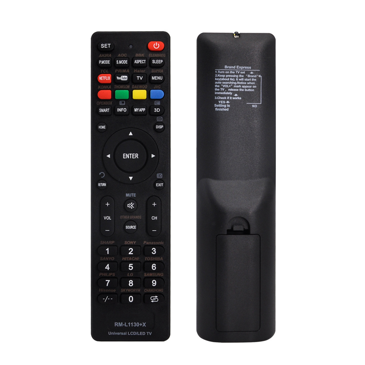 Universal <strong>TV</strong> <strong>Remote</strong> Control RM-L1130+X (Black) Automatically Searching <strong>Code</strong>