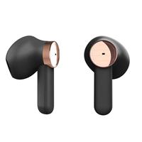 Écouteurs sans fil TWS de style rétro, décoration électro-plaquée, écouteurs Bluetooth intra-auriculaires confortables, casque audio stéréo
