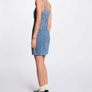 ชุดเดรสยีนส์ยืดสำหรับผู้หญิง ลดราคาสุดฮอตซัมเมอร์ 2025 ชุดรอมเปอร์ซิป กระโปรงยีนส์ทรงเข้ารูปสั้น - Product Image 5