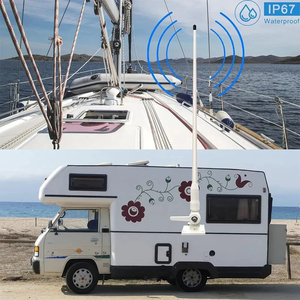 <span class=keywords><strong>Antenne</strong></span> marine VHF haut de gamme Sanda 156-163 MHz, en fibre de verre PL259 pour bateau, câble RG58 de 5 m et support marin pour une connectivité ultime - Product Image 6