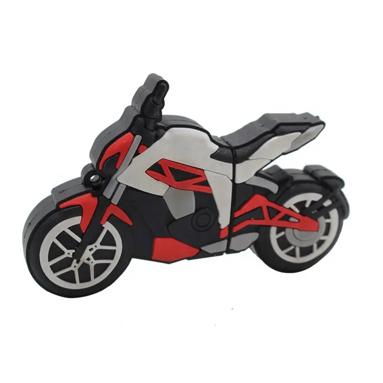 Custom 3d Pvc Motorcycle Shape Usb Flash Drive Usb Flash Stick for Promotion