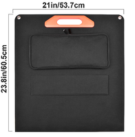 Panel Solar Monocristalino Laminado ETFE de 100W, Portátil, con USB, DC y Tipo-C para iPhone, iPad y Dispositivos Electrónicos