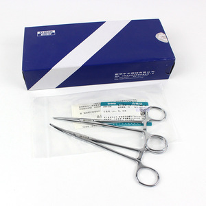 Pinces hémostatiques Xinhua 125 140 160 180 200 220 mm droites et courbées à dents complètes, instrument chirurgical vétérinaire - Product Image 2