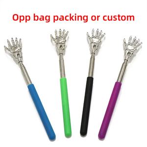 Herramienta de masaje telescópico de acero inoxidable de Metal, masajeador de manos telescópico extensible portátil con asas de goma, 6 colores - Product Image 5