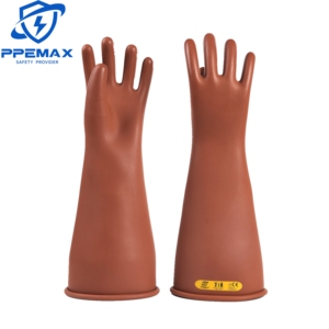 14 inch veiligheidsisolatiehandschoenen, dielektrische klasse 0 EN60903 gecertificeerd, 1000V AC, tweekleurig rubber, bescherming tegen elektrische schokken - Product Image 4
