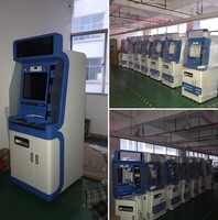 Kiosque de billetterie en libre-service pour station de bus intérieure avec lecteur de codes-barres SDK, écran tactile capacitif 24 pouces et accepteur de monnaie POS