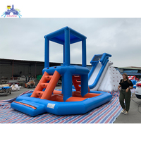 Parc aquatique gonflable commercial, parc aquatique gonflable, parcours d'obstacles aquatiques, équipement de parc aquatique de plage
