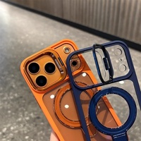 360 °   Étui de téléphone magnétique rotatif pour iPhone 17 Pro Max 16e 15 14 13 12 11 Plus avec béquille, antichoc et anti-chute