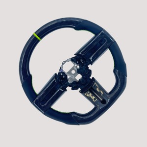 Volante Deportivo Personalizado de Fibra de Carbono Real con Franja Verde para <span class=keywords><strong>Ford</strong></span> <span class=keywords><strong>Mustang</strong></span> <span class=keywords><strong>GT</strong></span> 2005/2006/<span class=keywords><strong>2007</strong></span>/2008/2009 - Product Image 3