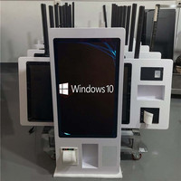Système d'enregistrement du patient personnalisé Kiosque de paiement par commande automatique Fournisseur 215 Terminal libre-service multiple avec imprimante de factures intégrée