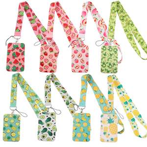 11 Stile Anime Frische Früchte Wassermelone Pfirsich Kirsche Cartoon Polyester Schlüsselband Ausweishalter Handyband Schlüsselanhänger Großhandel - Product Image 1