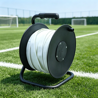 Machine de marquage des lignes de terrain de football 50m/75m, manuelle, mobile, avec logo personnalisé, en polypropylène, garantie 12 mois, Vance Sports