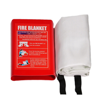 Couverture de sécurité anti-feu 1m x 1m pour la maison, l'extérieur et la voiture