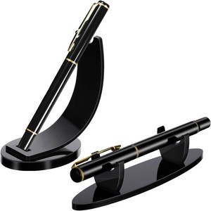 Expositor de Escritorio Multifuncional de Acrílico Moderno Personalizado de Fábrica, Soporte para Bolígrafos con <span class=keywords><strong>2</strong></span> Estantes y Laminado Brillante para Oficinas - Product Image 1