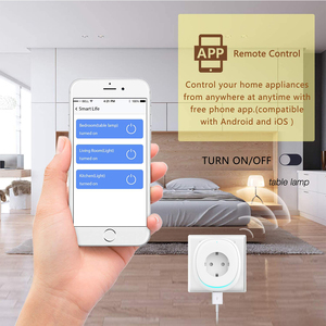 La UE inteligente Wifi con 2 puerto USB LED Luz de vida inteligente APP mart enchufe trabajo de voz con Google casa de Alexa - Product Image 4