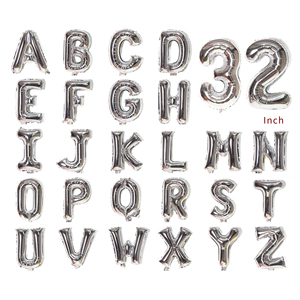 Ballons à hélium en aluminium de 16/32/40 pouces, prix de gros, bas avec lettres de l'alphabet, A-Z - Product Image 4