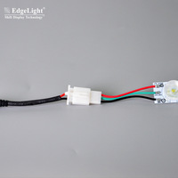 Boîte lumineuse publicitaire LED 24V en verre, éclairage latéral, film souple, LED 3535 à émission latérale, configuration d'éclairage par paires, conception à réflexion diffuse