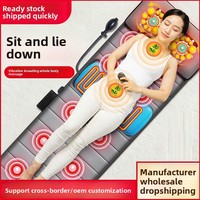 Matelas de massage multifonctionnel bon marché Vibration intégrale du corps avec chauffage du cou et des lombaires Modèle domestique