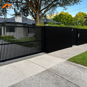 Aluminum Blade Gate Powder Coated Horizontal Privacy <b>Screen</b> Salt Spray Tested <b>for</b> Outdoor <b>Patio</b> and Villa Entrances - Product Image 1