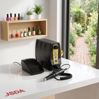Machine à ongles portable en plastique JD5500B - Manucure et pédicure professionnelles, moteur à balais haute vitesse 35000 tr/min, certifiée CE US/UE