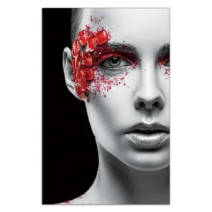 Pop art famous women portrait canvas painting acrylic painting people face wall art pictures for home