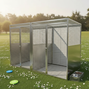 Caseta para Perros de Acero Inoxidable de Primera Calidad, Caseta Grande para Perros de Exterior, Muebles para Perros, Casetas Comerciales para Alojamiento, Uso en Tiendas de Mascotas - Product Image 6
