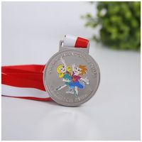 Médailles en alliage de zinc durables, moulage personnalisé, logo personnalisé, design 3D, or, argent, récompense de compétition de football/soccer pour la course à pied, marathon