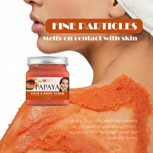 สครับมะละกอพรีเมียมผสมเกลือทะเลแบบวิปปิ้ง 500 กรัม บรรจุเกลือทะเล ช่วยลด<span class=keywords><strong>สิว</strong></span>และรอย<span class=keywords><strong>สิว</strong></span> ขจัดเซลล์ผิว<span class=keywords><strong>ที่</strong></span>ตายแล้ว สำหรับผู้หญิง ขายส่งจำนวนมาก - Product Image 5