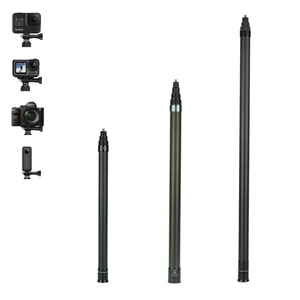 YEAH 1,5 m/59 pulgadas 3m/118 pulgadas Invisible fibra de carbono poste de extensión ajustable Selfie Stick para <span class=keywords><strong>insta360</strong></span> X3 <span class=keywords><strong>ONE</strong></span> X2 <span class=keywords><strong>RS</strong></span>, DJI, GoPro - Product Image 1
