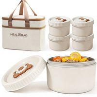 Boîte à lunch isotherme en acier inoxydable, mignonne et pratique, anti-fuite, compatible micro-ondes, idéale pour l'école, les voyages et la maison – Meilleure vente