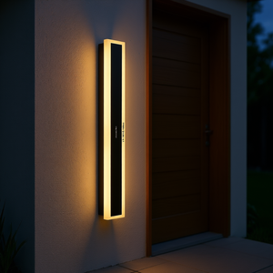 Lampada da Parete Esterna Moderna 39,4 Pollici, 2700K 6000K, IP65 Impermeabile, in Alluminio, Dimmerabile, Montaggio a Parete - Product Image 2