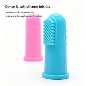 Kit de Cepillado Dental de Silicona para Mascotas, Cepillo de Dientes de Dedo para <span class=keywords><strong>Gatos</strong></span>, Perros, <span class=keywords><strong>Cachorros</strong></span> y Gatitos, Limpieza Dental y Cuidado Bucal, Venta al Por Mayor de Fábrica - Product Image 2