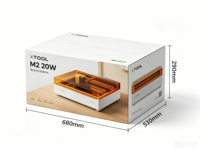 Xtool M2 20W Grabador Láser de Escritorio, Cortador Portátil de Madera y Acrílico, Máquina de Grabado y Corte Láser CNC Inteligente para Pequeñas Empresas