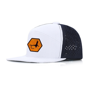 Custom Waterproof Laser Cut Snapback Hat Factory Customized Logo High Quality 6 Panel Waterproof Snapback Hat - Product Image 6