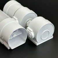 Kit de boîtier de lampe LED étanche IP65 en polycarbonate, design moderne, à dégagement rapide, pour éclairage linéaire LED carré