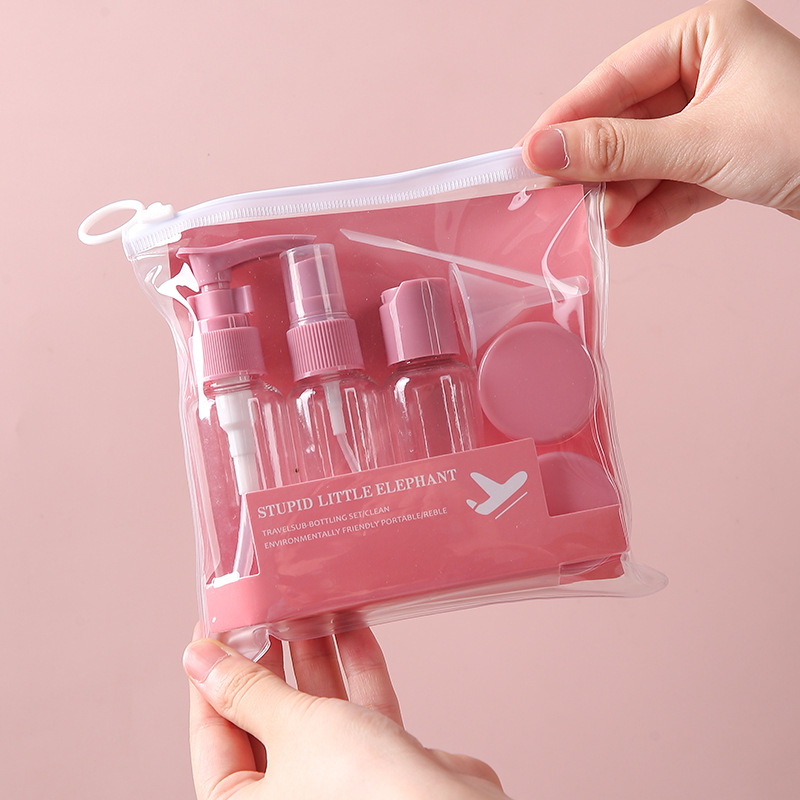 7 pièces rose pêche