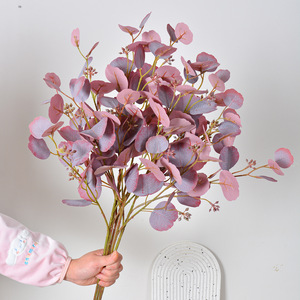 Fleurs Artificielles 3D Effet Naturel Feuilles d'Eucalyptus – Lot Multiples Pièces – Fleurs en Soie Haute Simulation – Décoration Florale – Bouquet de Mariage - Product Image 4